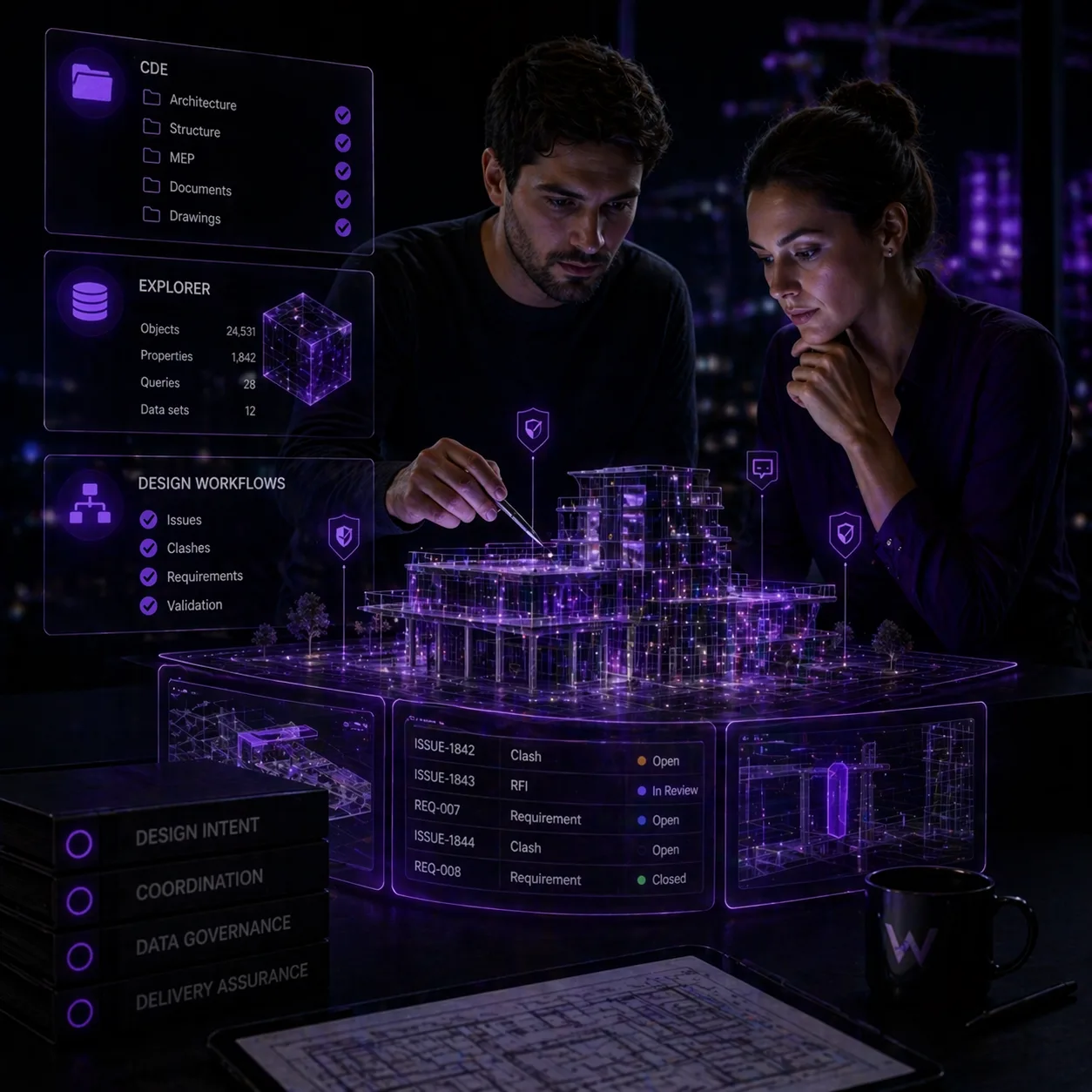 BIMWorkplace governance dashboard for design and BIM leads